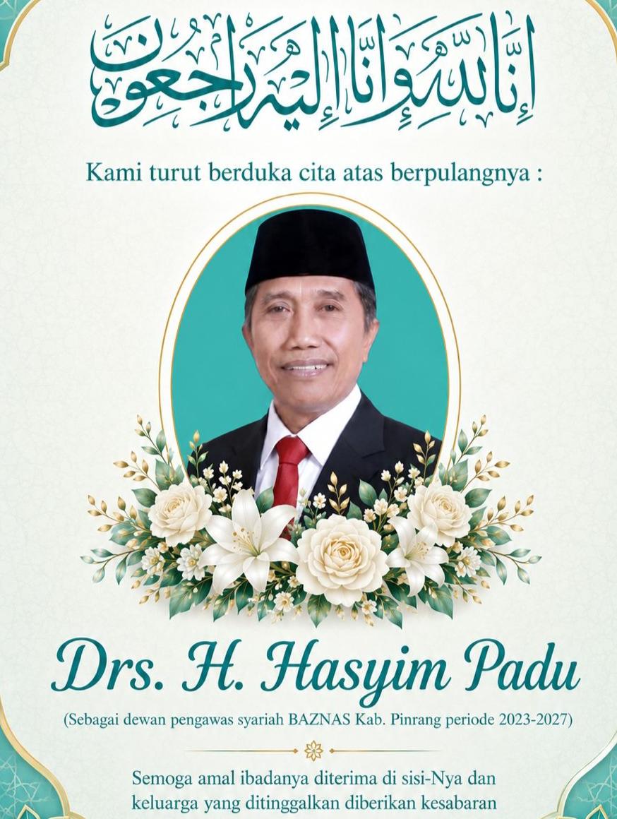 Tokoh Karismatik Pinrang Haji Hasyim Padu Berpulang