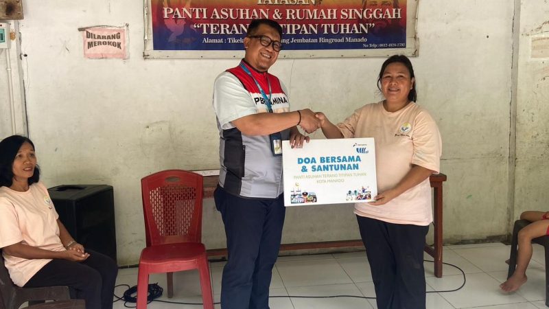 Pertamina Sulawesi Tebar Semangat Kebersamaan melalui Pertamina Berkah di Bitung