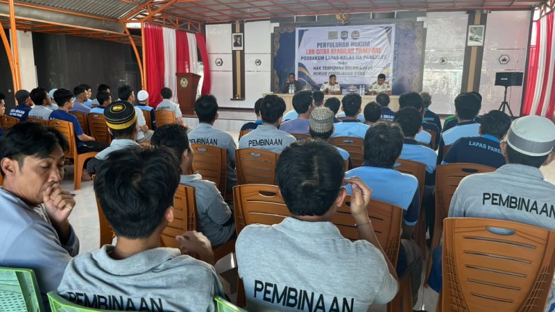 Posbakum Lapas Parepare Gelar Penyuluhan Hukum tentang Hak Terpidana