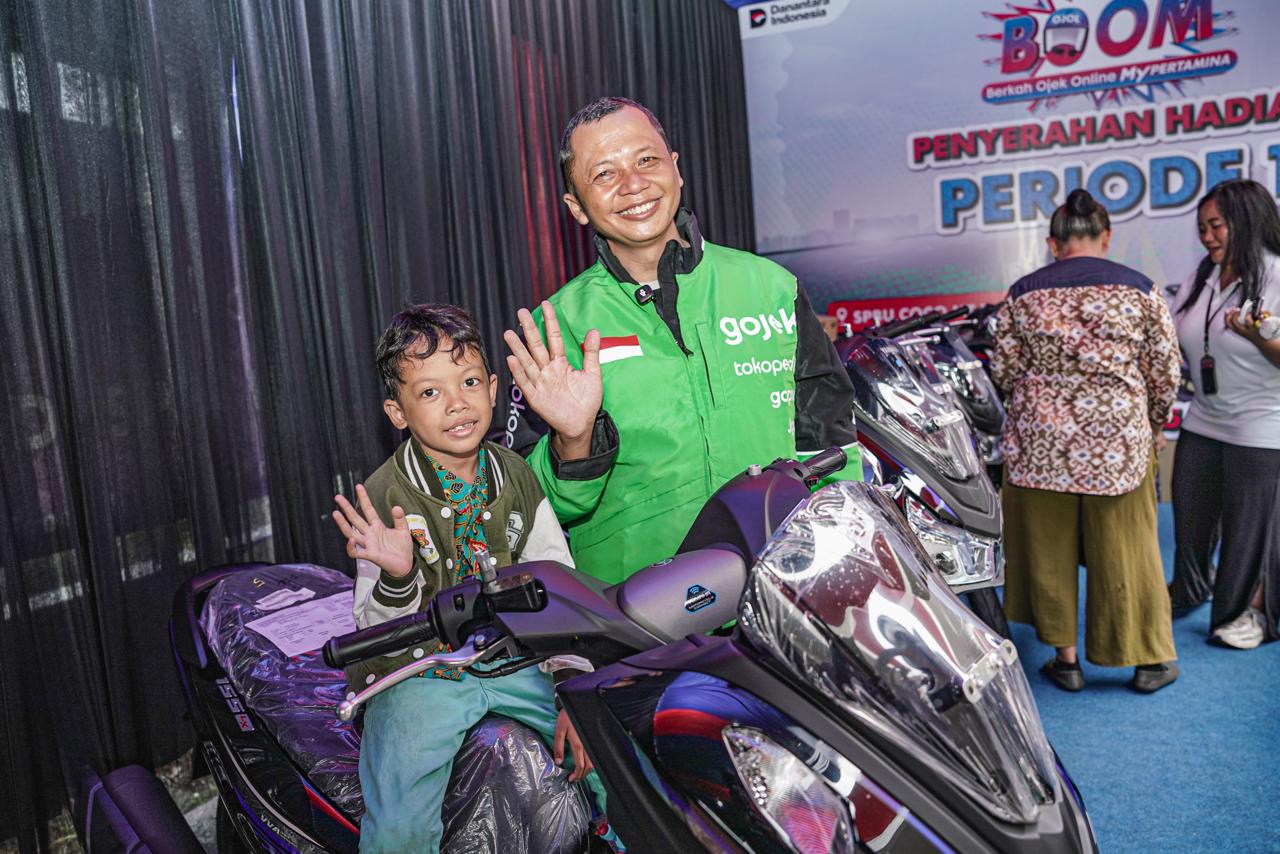 Rezeki Mitra Ojol dari MyPertamina, 25 Yamaha Lexi Dibagikan saat BOOM Periode 1