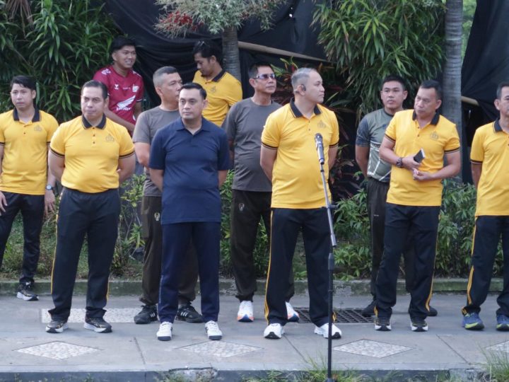 Meriahkan Hari Bhayangkara ke-80, Polres Parepare Gelar Olahraga Bersama