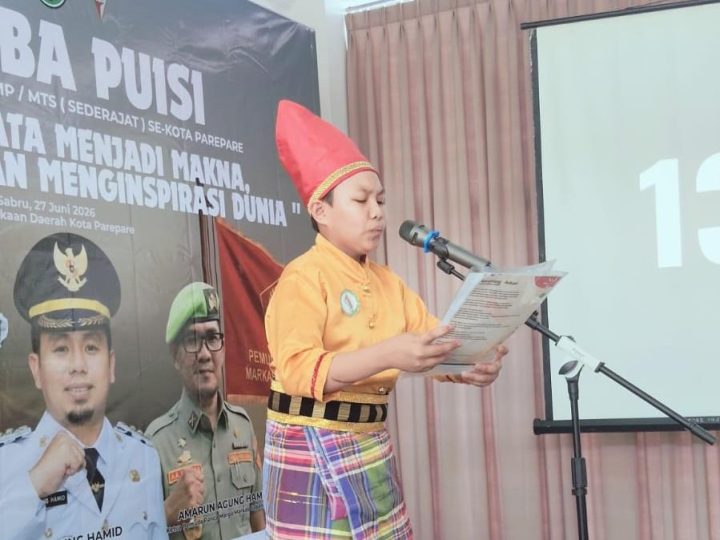 Wali Kota Dorong Pelajar Perkuat Karakter dan Cinta Tanah Air Lewat Lomba Baca Puisi PPM Parepare