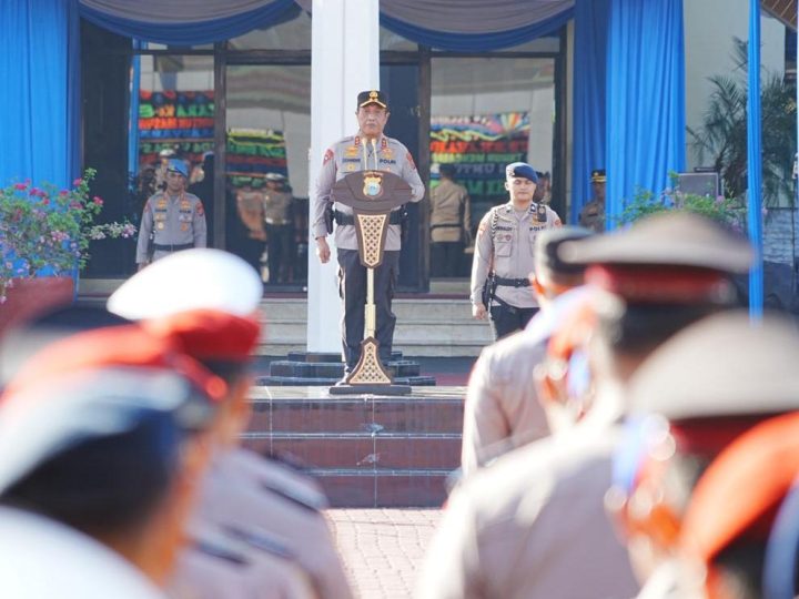 Kapolda Sulsel Pimpin Upacara Laporan Kenaikan Pangkat Personil dan PNS Polri Periode 1 Juli 2026