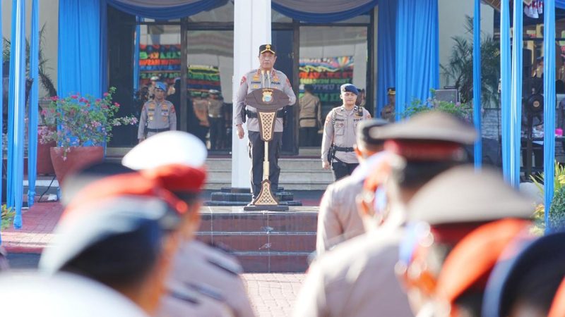 Kapolda Sulsel Pimpin Upacara Laporan Kenaikan Pangkat Personil dan PNS Polri Periode 1 Juli 2026