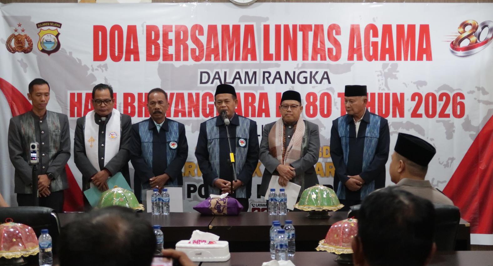 Satu Doa untuk Negeri, Polres Parepare dan FKUB Satukan Harapan di Hari Bhayangkara ke-80