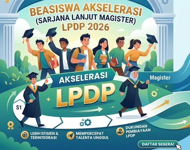 Beasiswa Akselerasi (Sarjana Lanjut Magister) LPDP 2026: Kesempatan Emas Kuliah S1 Sekaligus Mengamankan Tiket S2
