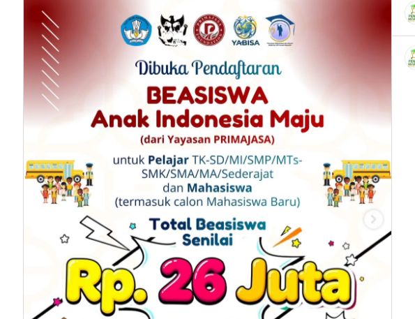 Beasiswa Anak Indonesia Maju 2026 Dibuka, Kesempatan Emas bagi Pelajar Berprestasi