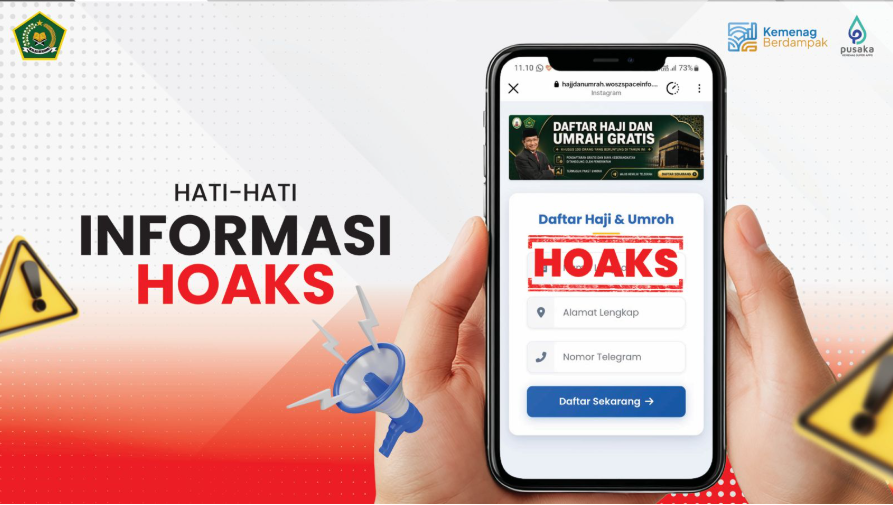 Heboh Link Haji Gratis Beredar di Medsos, Kemenag: Itu Hoaks dan Bisa Curi Data Pribadi