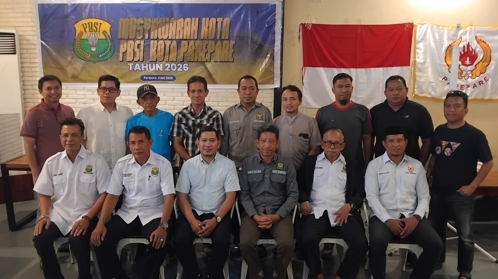 Amarun Agung Hamka Terpilih Aklamasi Pimpin PBSI Parepare Periode 2026–2030.