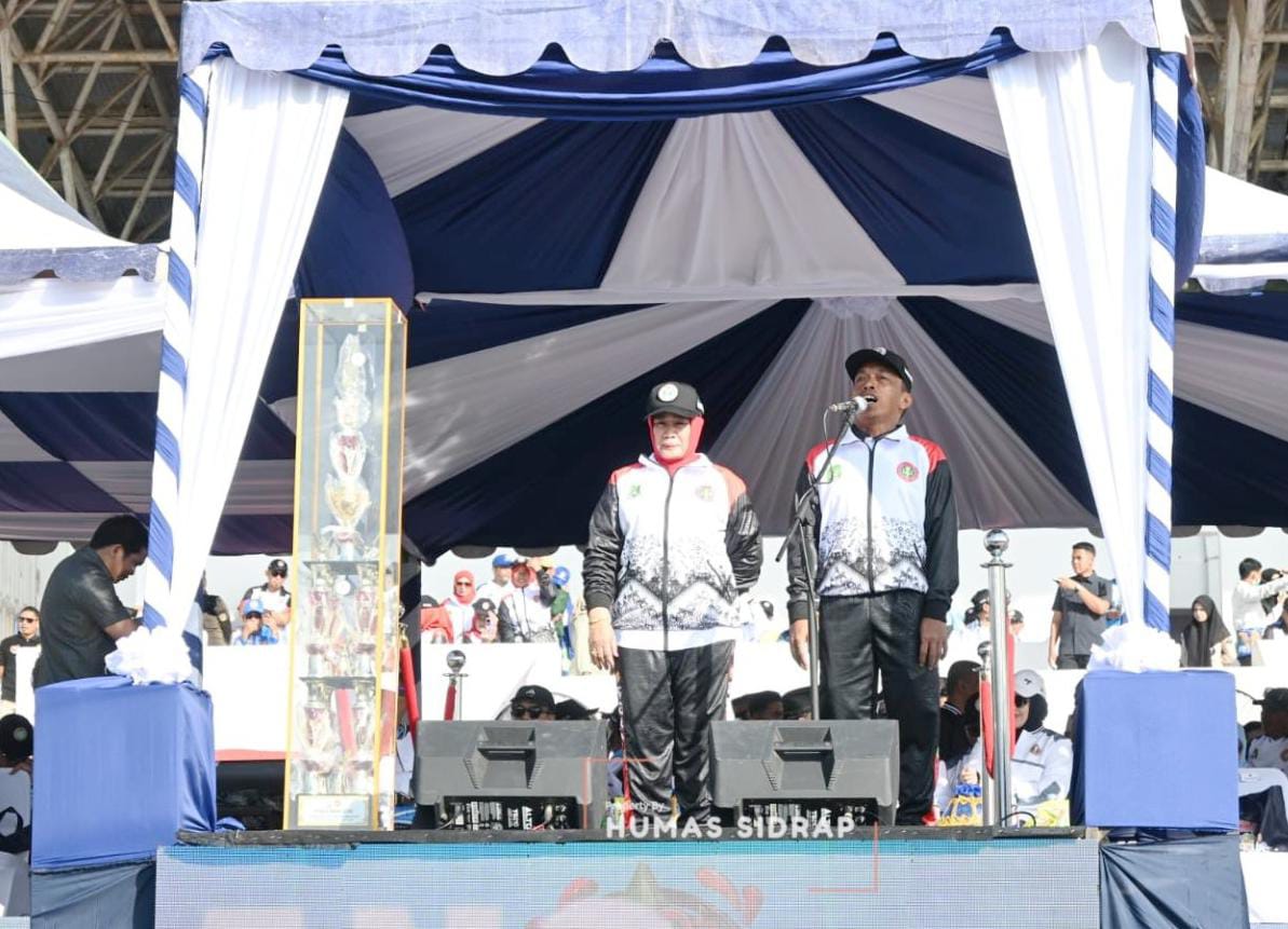 Tuan Rumah Sidrap Juara Umum Porsenijar PGRI Sulsel 2026