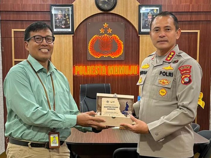 Jalin Sinergi untuk Amankan Penerimaan Pajak, KPP Pratama Mamuju Kunjungi Kapolres