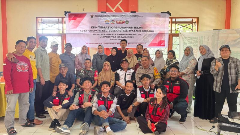 Fokus Isu Iklim, Mahasiswa KKN Unhas Paparkan Program Kerja Strategis di Kelurahan Watang Soreang