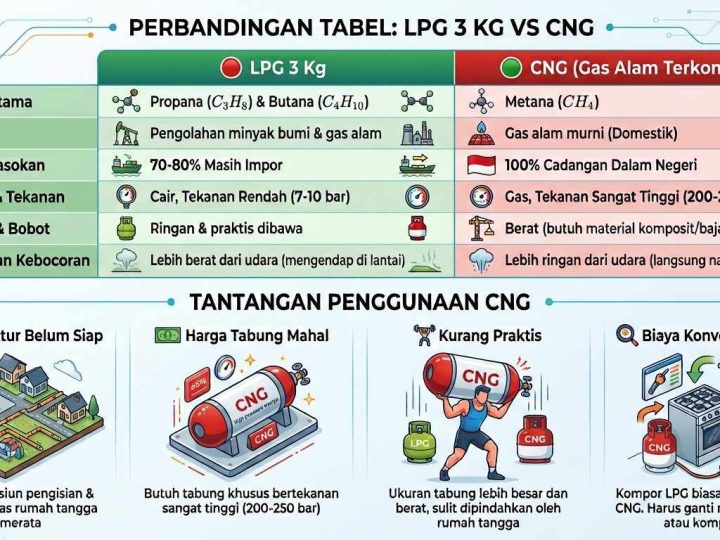 Peneliti Ungkap Risiko Konversi LPG 3 Kg ke CNG, Ancam Ciptakan Ketergantungan Baru