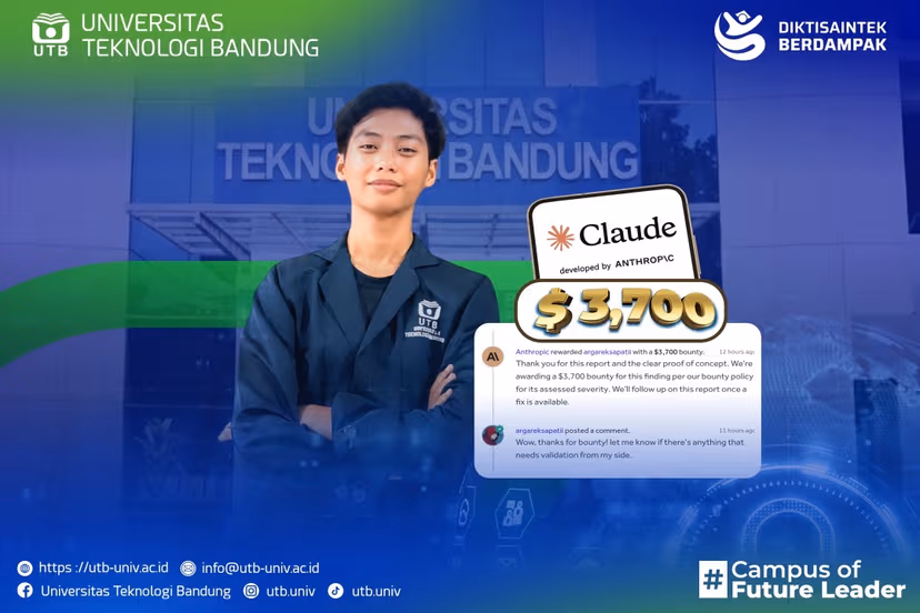 Mahasiswa UTB Kantongi Rp66 Juta dari Anthropic Setelah Temukan Celah Keamanan Claude AI