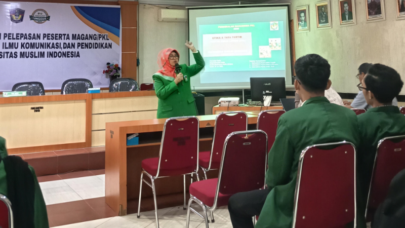Bekali Mahasiswa Magang, Dekan FSIKP UMI Tekankan Etika dan Tata Tertib
