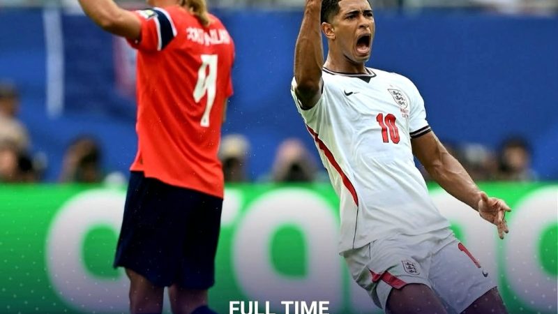Sempat Tertinggal, Inggris Bangkit! Bellingham Cetak Brace dan Kirim Norwegia Pulang