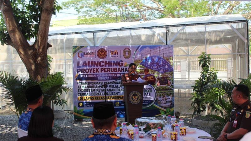 Kakanwil Ditjenpas Sulsel Resmikan Proyek Perubahan Kalapas Parepare, Hadirkan Inovasi Ketahanan Pangan Berbasis Smart Farming