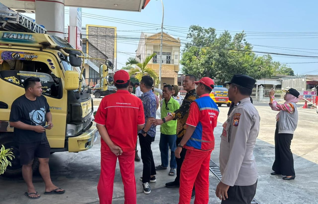 Polsek Ujung Libatkan Personel Dukung Pengawasan Penyaluran BBM Bersubsidi di SPBU