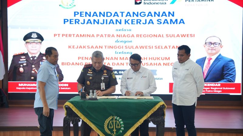 Teken PKS, Pertamina Sulawesi dan Kejati Sulsel Perkuat Sinergi