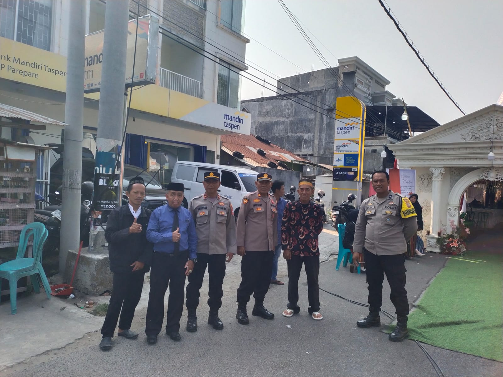 Polsek Bacukiki Turun Tangan Amankan Hajatan Pernikahan di Cappa Galung