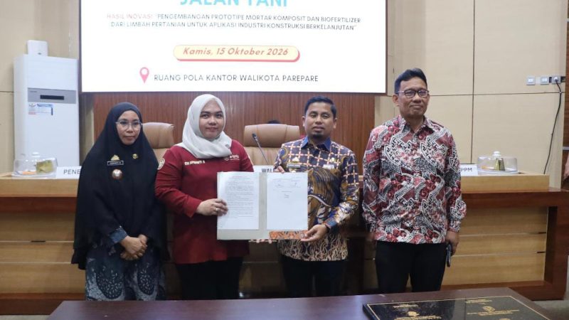 Tasming Hamid Apresiasi Inovasi Unhas, Limbah Pertanian Diolah Jadi Material Konstruksi dan Pupuk Hayati