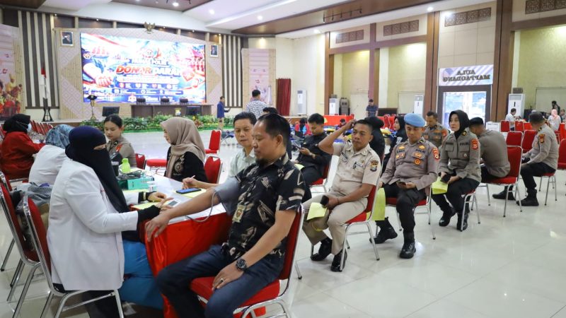 Bid Humas Polda Sulsel Gelar Donor Darah Bersama Media dan Masyarakat, Peringati Hari Jadi Humas Polri ke-75