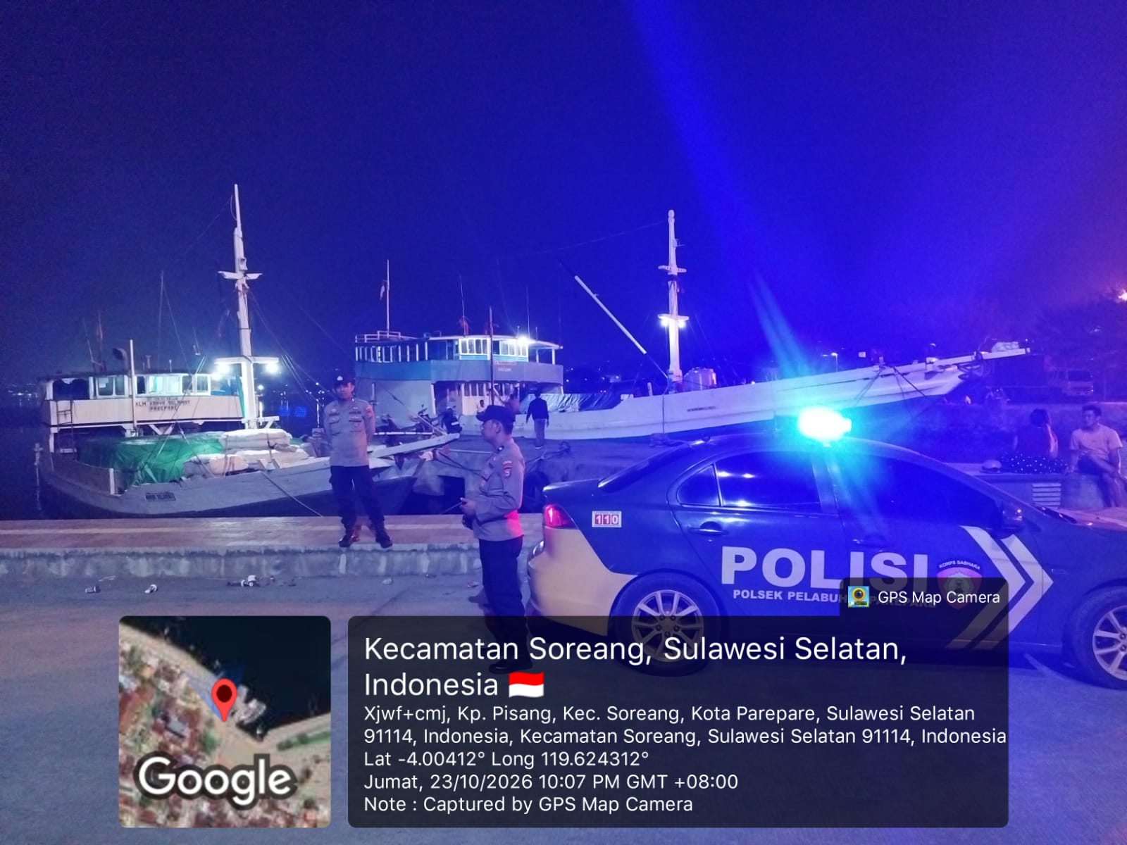Antisipasi Gangguan Kamtibmas, Sat Samapta Polres Parepare Patroli Jalan Utama hingga SPBU