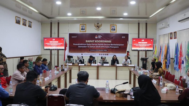 Bawaslu Parepare Awasi Pemutakhiran Data Partai Politik, Antisipasi Pencatutan Nama dan Potensi Sengketa
