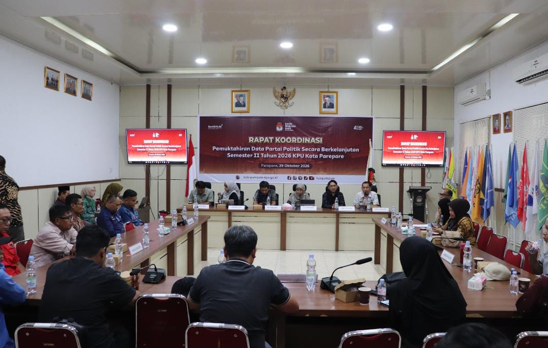 Bawaslu Parepare Awasi Pemutakhiran Data Partai Politik, Antisipasi Pencatutan Nama dan Potensi Sengketa