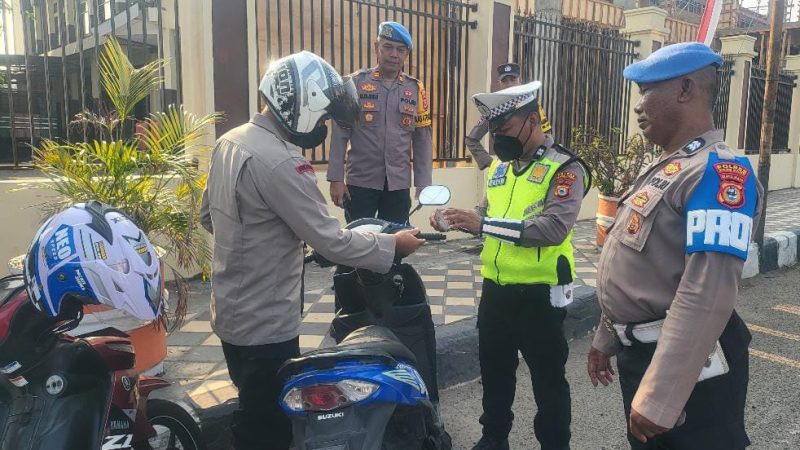Operasi Patuh Pallawa 2026, Propam Polres Parepare Periksa Kendaraan Polisi